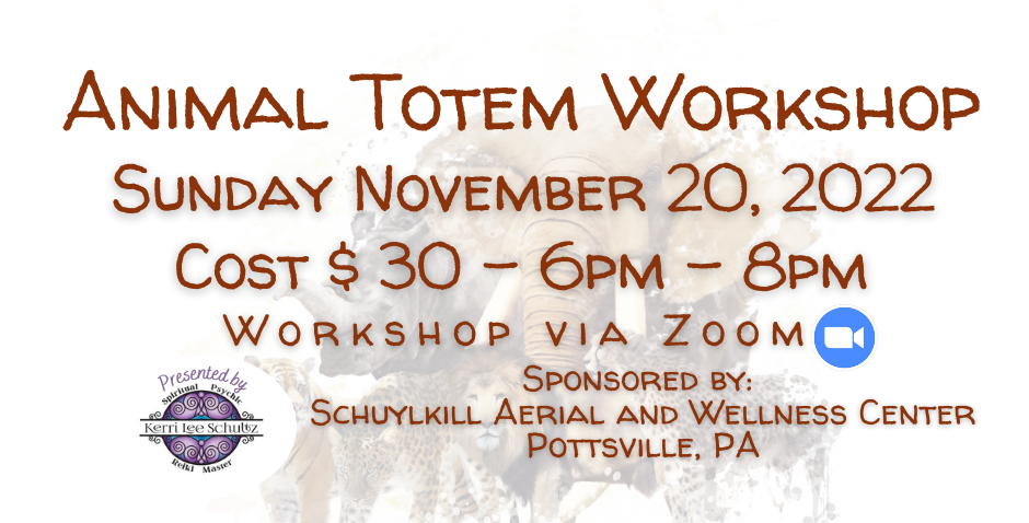 Animal Totem Workshop Via Zoom